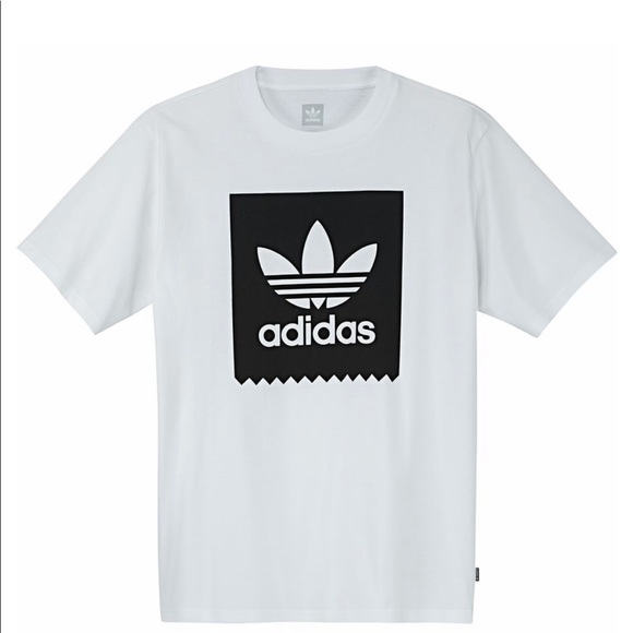ADIDAS WHITE/BLACK SOLID BLACKBIRD LOGO TEE - Picture 6 of 6